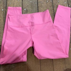Pink metallic high rise ZYIA light n tight leggings